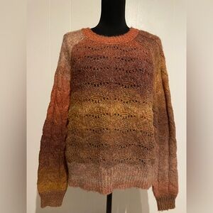 Knox Rose Multicolor Gradient Sweater